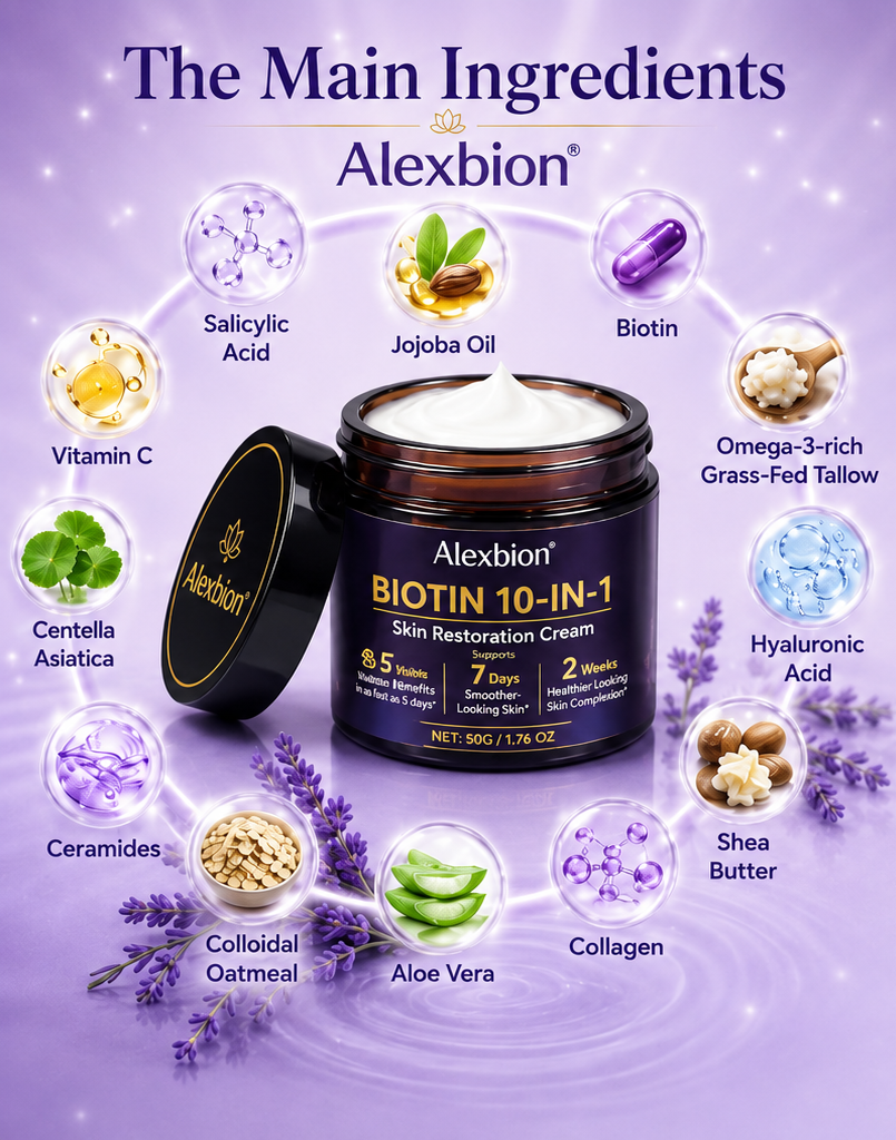 Powered by 10 Premium Skin-Restoring Natural Ingredients