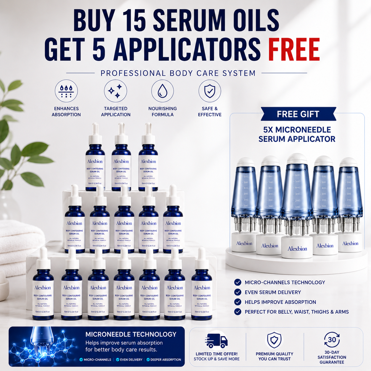 15 Bottles + 5 Free Rollers